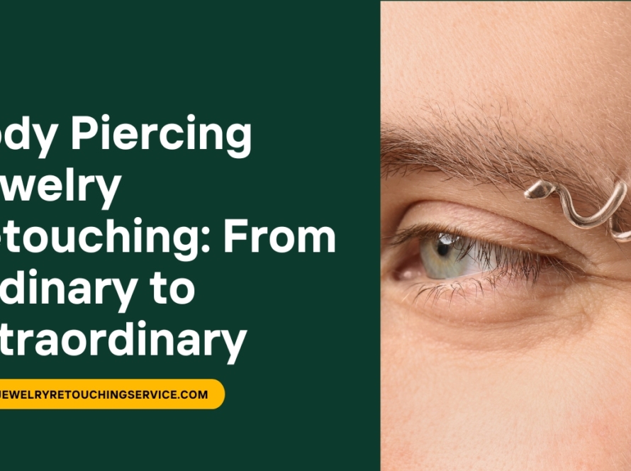 Body piercing jewelry Retouching